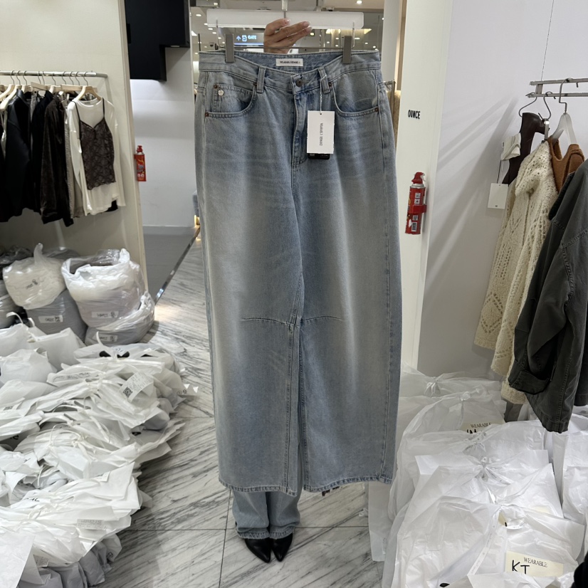 WEARABLE-L東大門實拍女士新品休閑真品熱賣人氣時尚牛仔褲WEARABLE牛仔褲圖色1