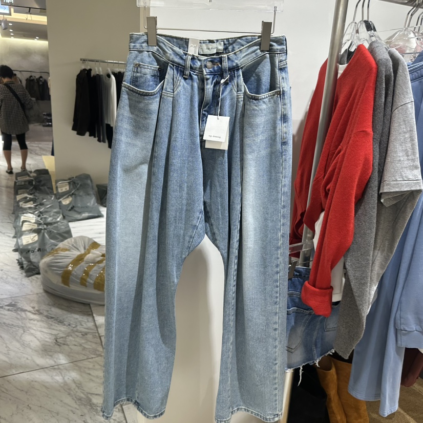 TOPDRESSING韓國直郵女裝新品推薦熱賣時尚人氣真品牛仔褲TOPDRESSING牛仔褲圖色1