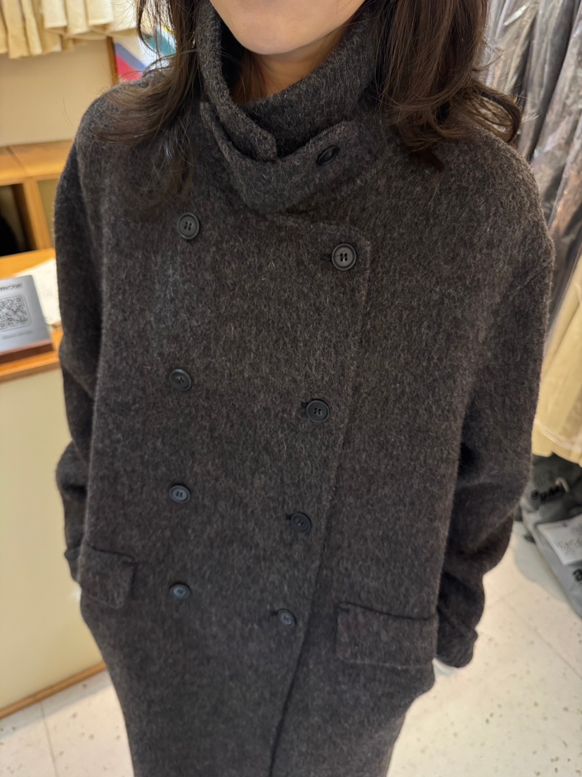 WEAUE SELVAGE韓國代購女士新品人氣真品中長款大衣雙層Weave Selvage中長款大衣