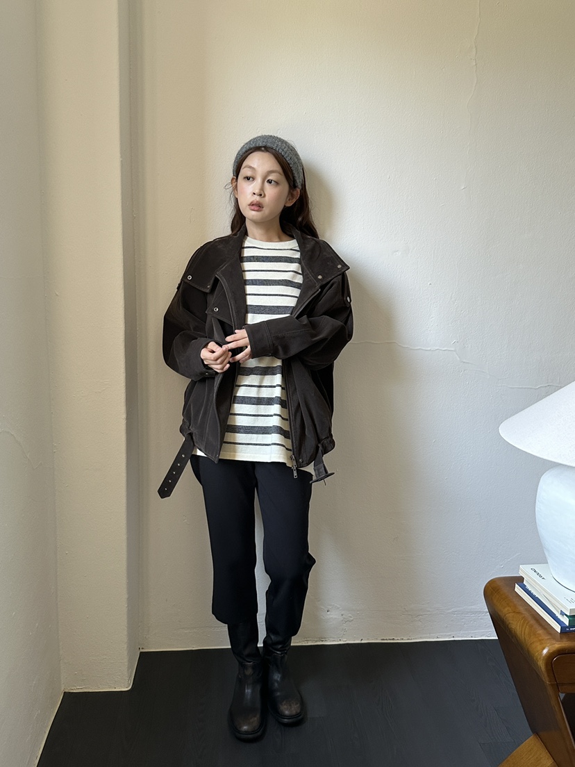 NDE韓國代購女裝新品時尚推薦熱賣休閑真品人氣夾克高領絨BOHEME_NDE夾克
