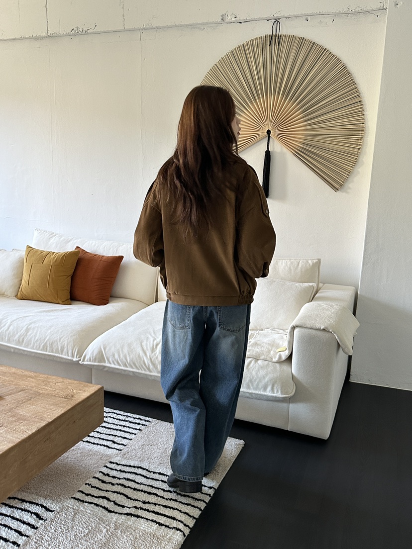 NDE韓國代購女裝新品時尚推薦熱賣休閑真品人氣夾克高領絨BOHEME_NDE夾克