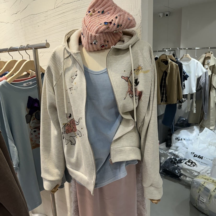 DE LINE東大門實拍女裝新品推薦真品休閑時尚人氣熱賣衛衣DE LINE衛衣圖色1
