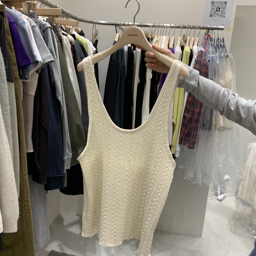 FRE東大門代購女裝新品真品時尚熱賣人氣休閑推薦吊帶背心FRE SEOUL吊帶/背心圖色1