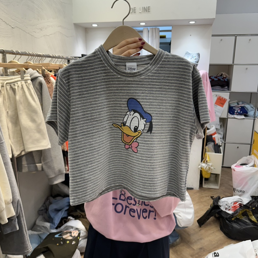 DE LINE東大門直郵女士新品熱賣人氣真品時尚休閑推薦T恤DE LINET恤圖色2