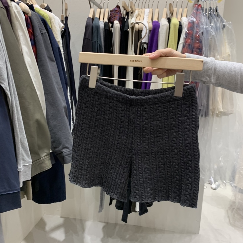 FRE東大門代購女裝新款人氣真品時尚熱賣休閑推薦短褲粗花呢FRE SEOUL短褲圖色2