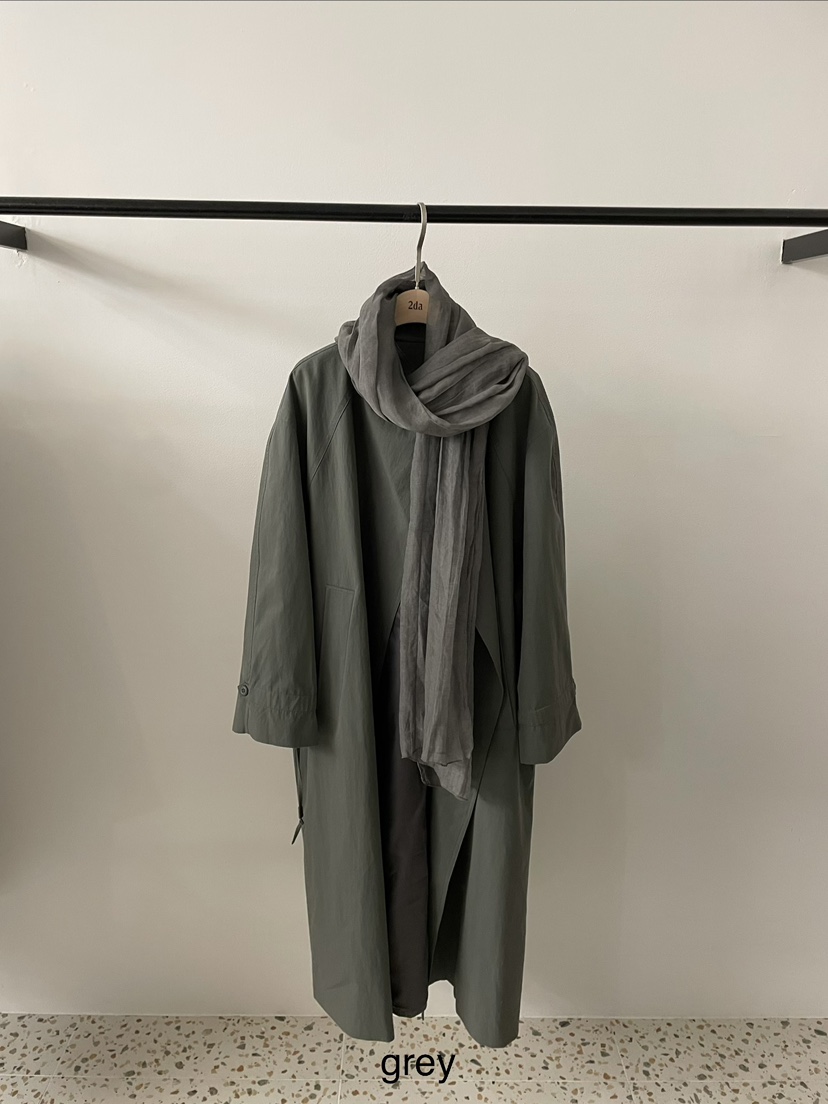 2DA/DARIMI-P韓國代購女士新款休閑人氣長款風衣不含圍巾2DA/DARIMI-P長款風衣圖色3