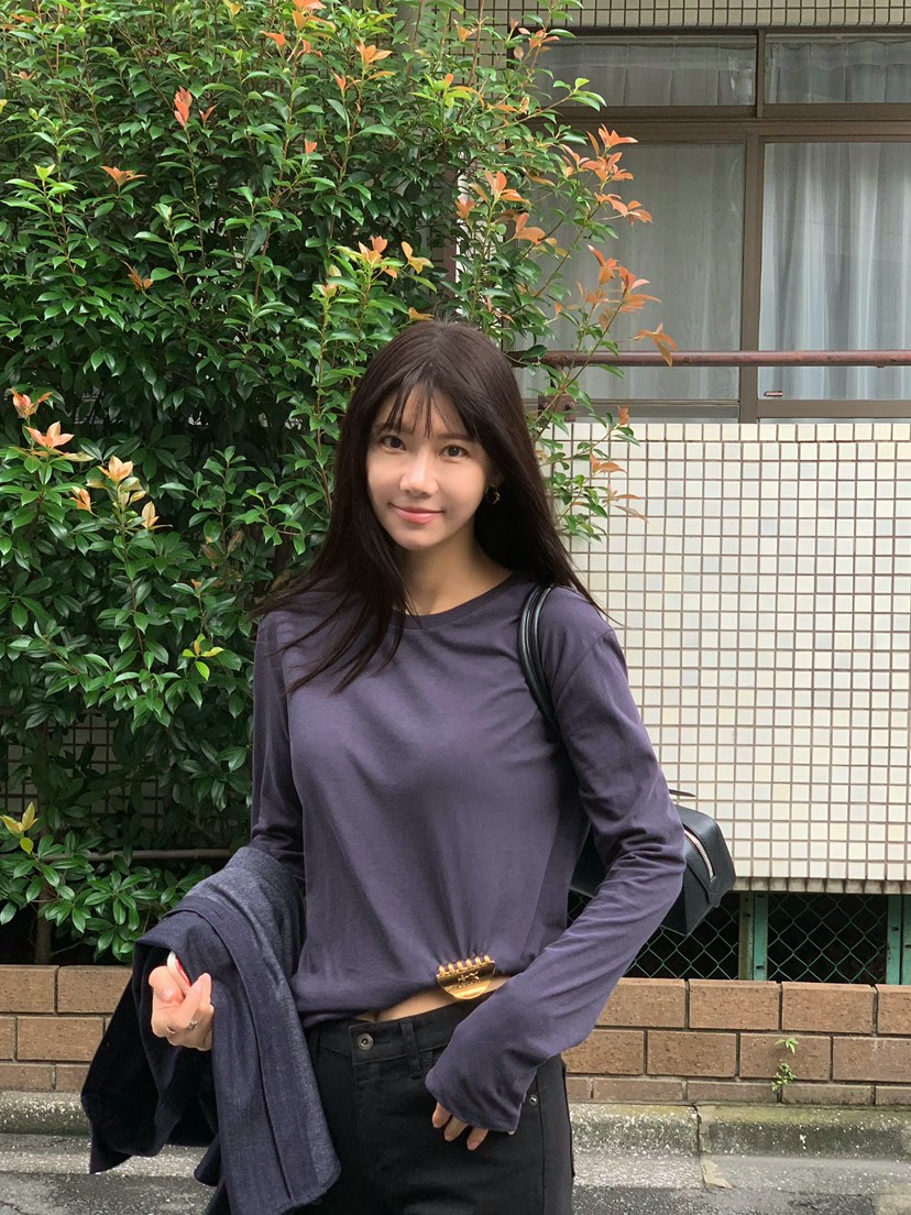 空東大門代購女士新款休閑時尚熱賣真品推薦人氣長袖T恤COURGETTE長袖T恤