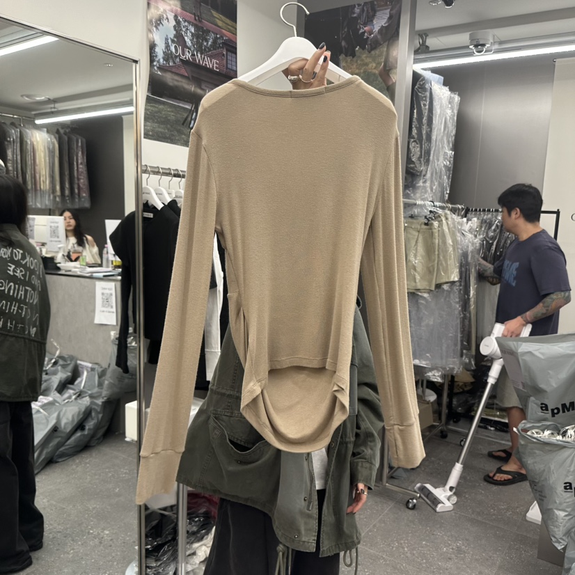 OURWAVE/OUR ROOM東大門直郵女裝新品人氣長袖T恤連帽衫OURWAVE/OUR ROOM長袖T恤