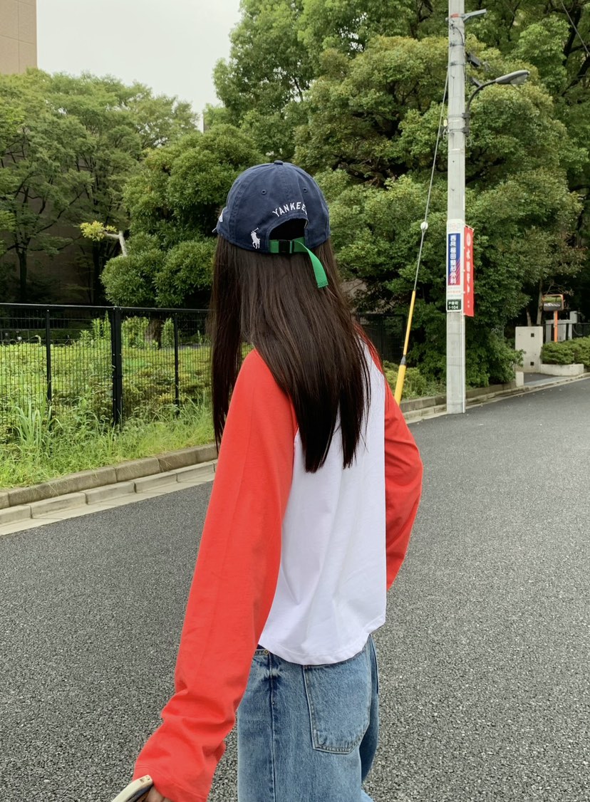 空東大門代購女士新款時尚真品休閑人氣熱賣長袖T恤插肩袖COURGETTE長袖T恤