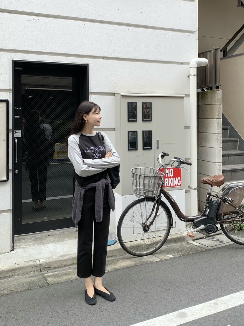 空東大門代購女士新款時尚真品休閑人氣熱賣長袖T恤插肩袖COURGETTE長袖T恤