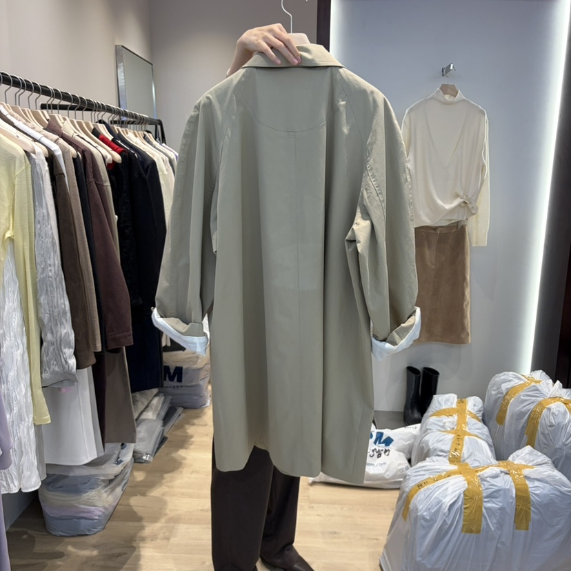 PAIR/RE STOC韓國直郵女裝新款人氣真品推薦時尚長款風衣PAIR/RE STOC長款風衣