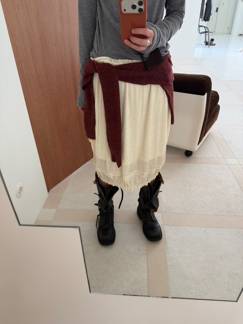 MINIMUZE東大門直郵女裝新品時尚半身裙中短裙天鵝絨蕾絲MINIMUZE半身裙/中短裙
