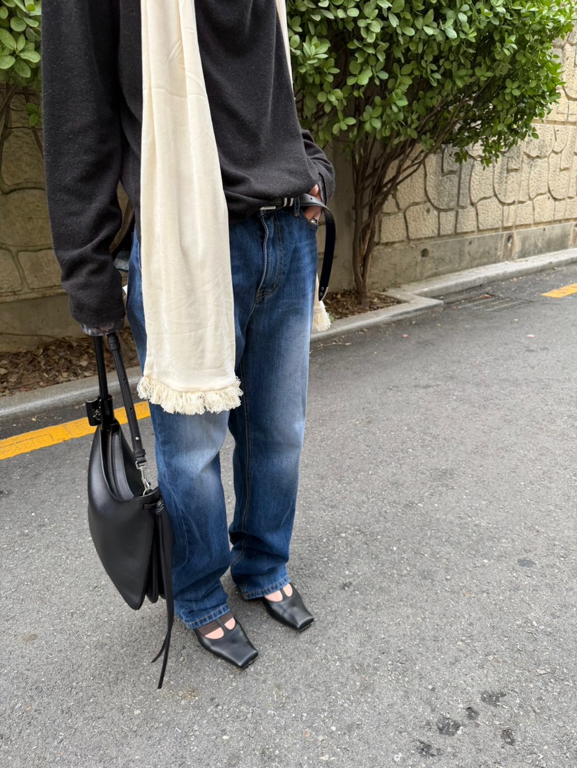 MINIMUZE東大門實拍女裝新款真品推薦熱賣時尚牛仔褲磨毛MINIMUZE牛仔褲