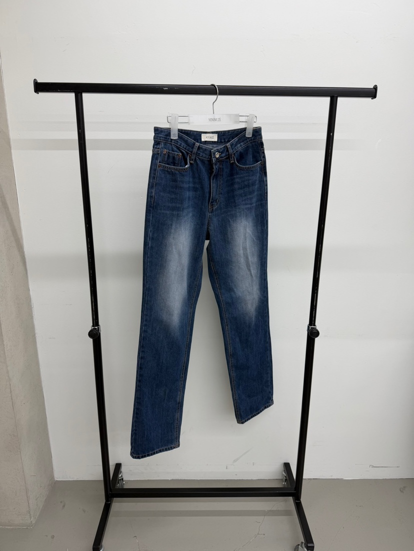 MINIMUZE東大門實拍女裝新款真品推薦熱賣時尚牛仔褲磨毛MINIMUZE牛仔褲圖色1