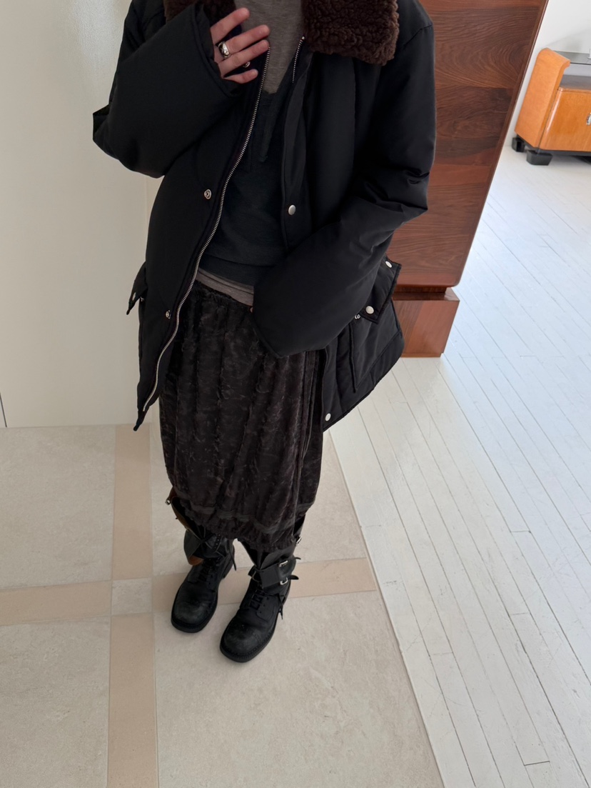 MINIMUZE東大門實拍女裝新款真品推薦人氣熱賣短款棉服絨MINIMUZE短款棉服