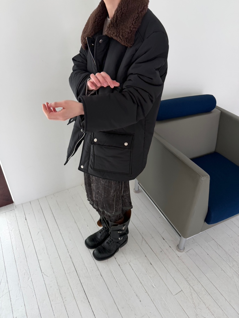 MINIMUZE東大門實拍女裝新款真品推薦人氣熱賣短款棉服絨MINIMUZE短款棉服