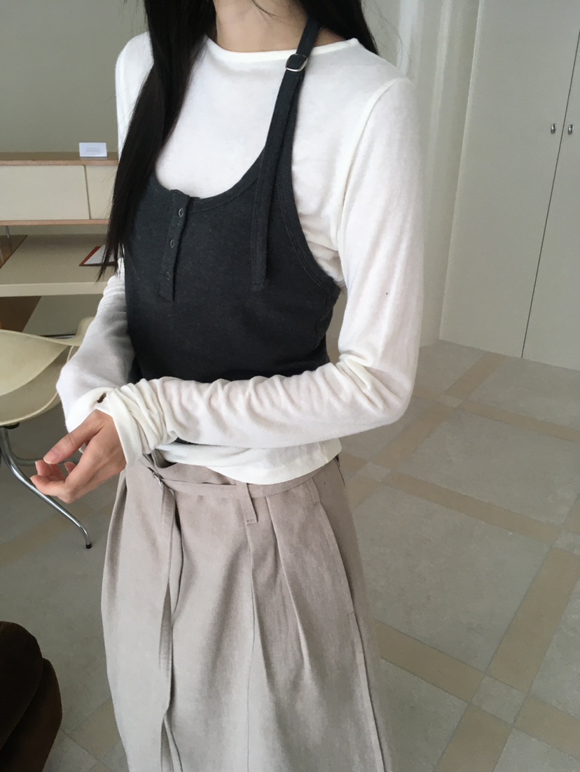 MINIMUZE韓國代購女士新品熱賣休閑人氣時尚吊帶背心無袖MINIMUZE吊帶/背心