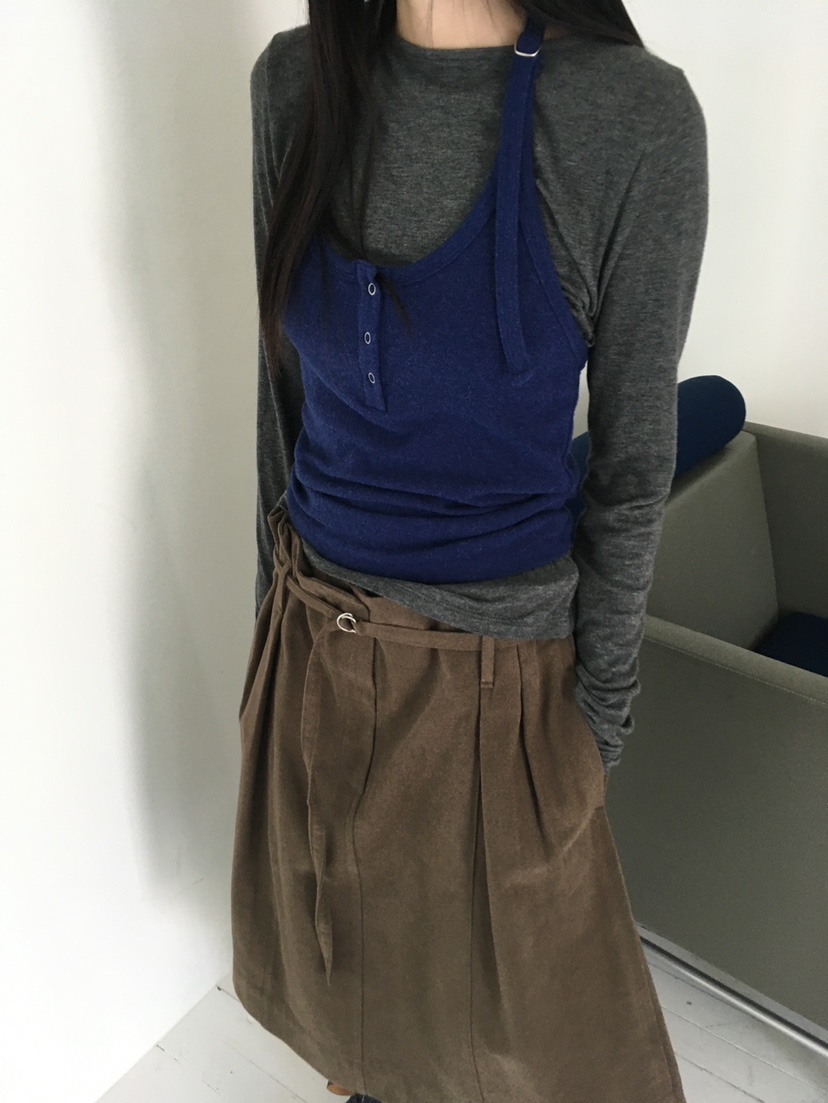 MINIMUZE韓國代購女士新品熱賣休閑人氣時尚吊帶背心無袖MINIMUZE吊帶/背心