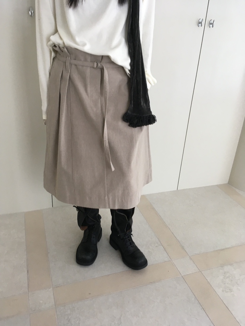 MINIMUZE韓國直郵女裝新款推薦真品半身裙中短裙含腰繩褶裥MINIMUZE半身裙/中短裙