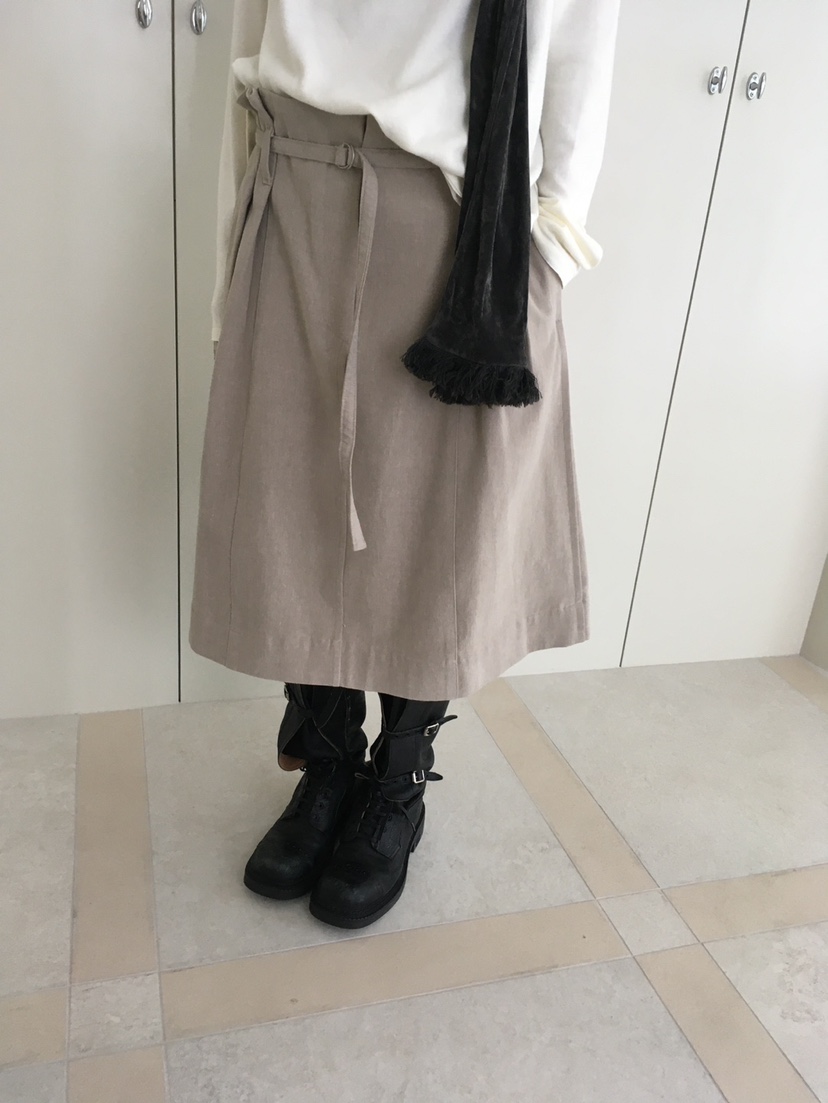 MINIMUZE韓國直郵女裝新款推薦真品半身裙中短裙含腰繩褶裥MINIMUZE半身裙/中短裙