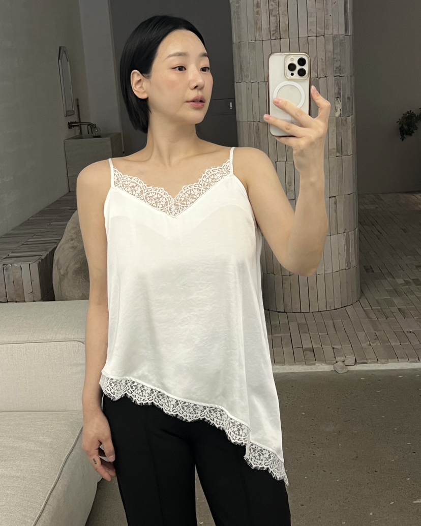 VERNI韓國直郵女裝新款真品時尚人氣熱賣吊帶背心蕾絲無袖VERNI吊帶/背心