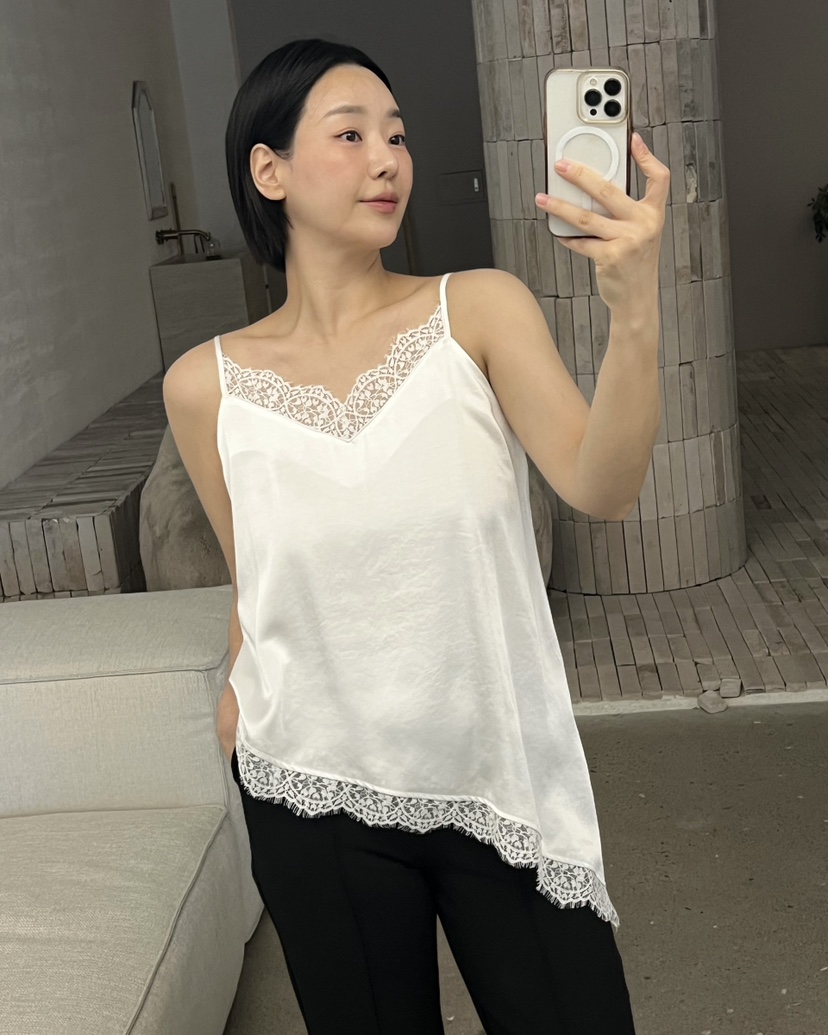VERNI韓國直郵女裝新款真品時尚人氣熱賣吊帶背心蕾絲無袖VERNI吊帶/背心