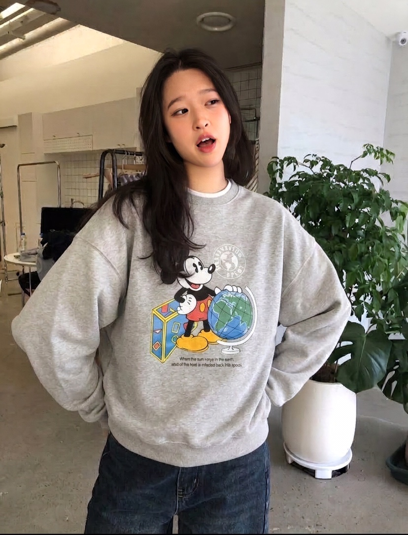 GLAD SOME東大門實拍女士新品時尚人氣熱賣真品衛衣米奇GLAD SOME衛衣