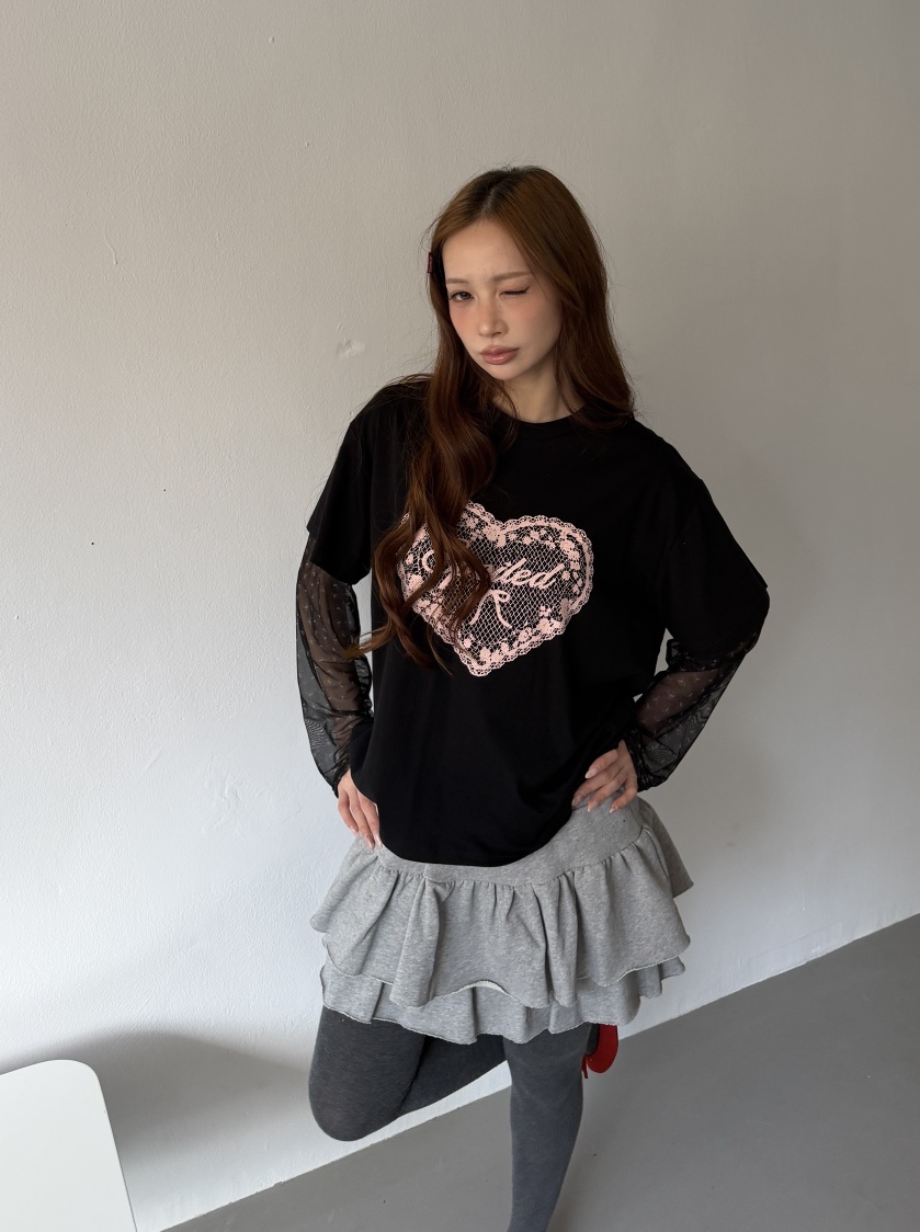 LOVABLE-L韓國直郵女裝新款推薦時尚真品人氣熱賣長袖T恤LOVABLE長袖T恤