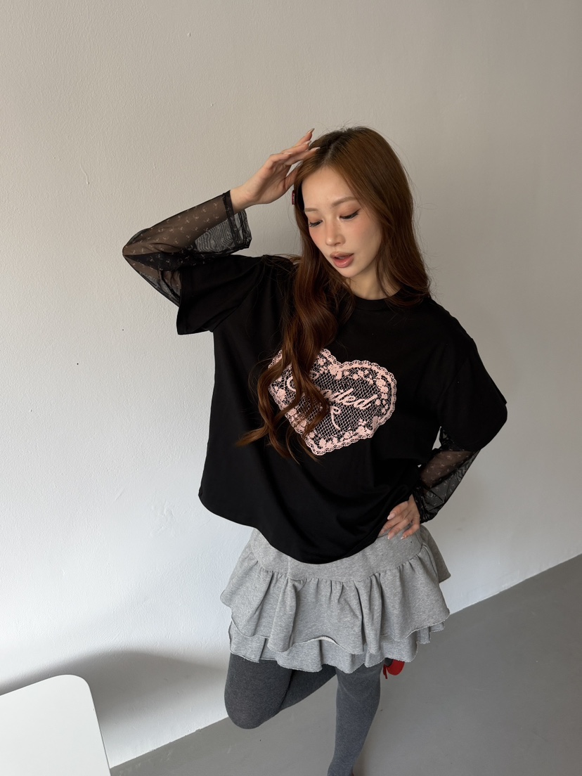 LOVABLE-L韓國直郵女裝新款推薦時尚真品人氣熱賣長袖T恤LOVABLE長袖T恤