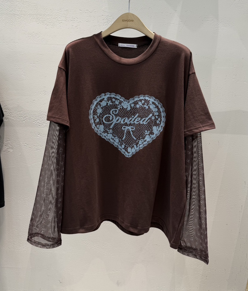 LOVABLE-L韓國直郵女裝新款推薦時尚真品人氣熱賣長袖T恤LOVABLE長袖T恤圖色2