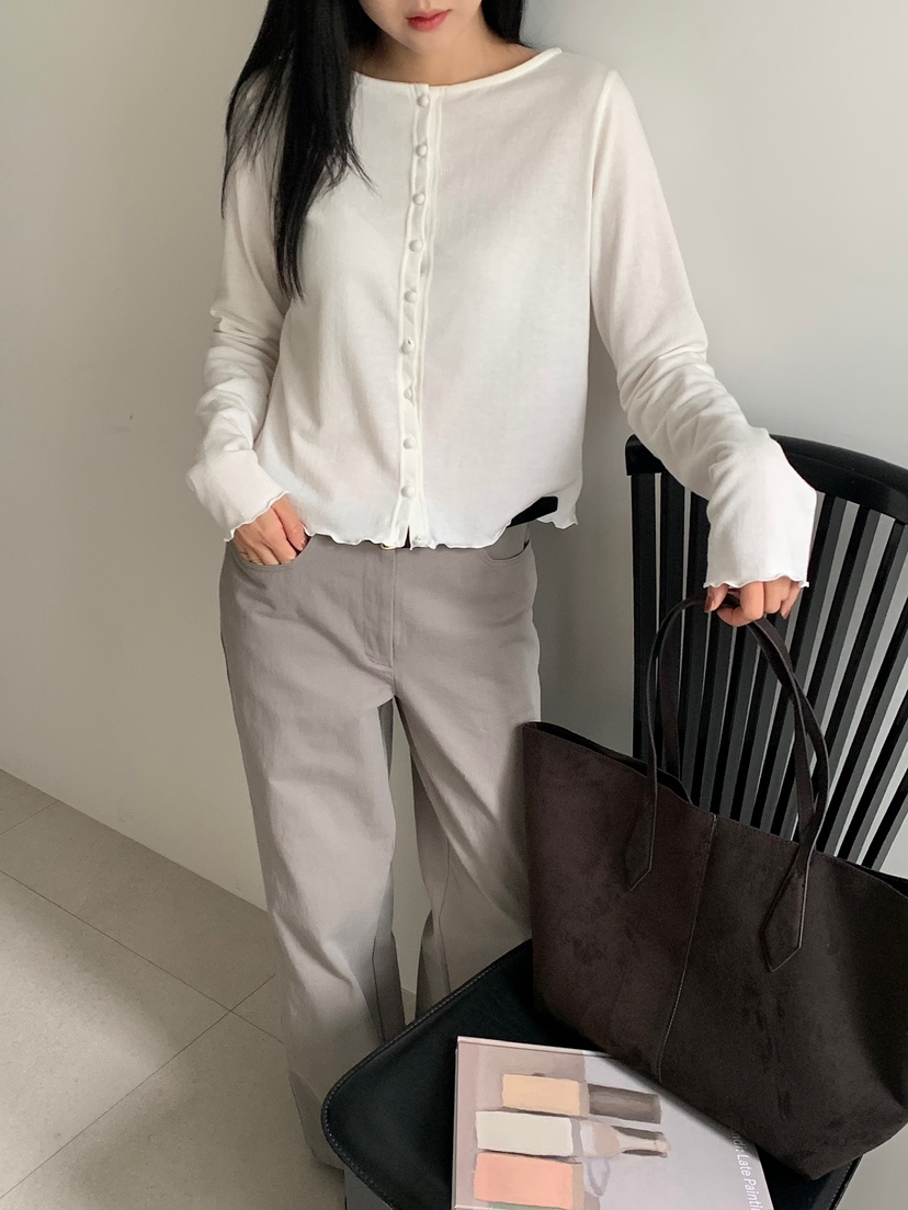 BLEECKER韓國直郵女士新品真品時尚推薦休閑熱賣長袖T恤紐扣BLEECKER長袖T恤