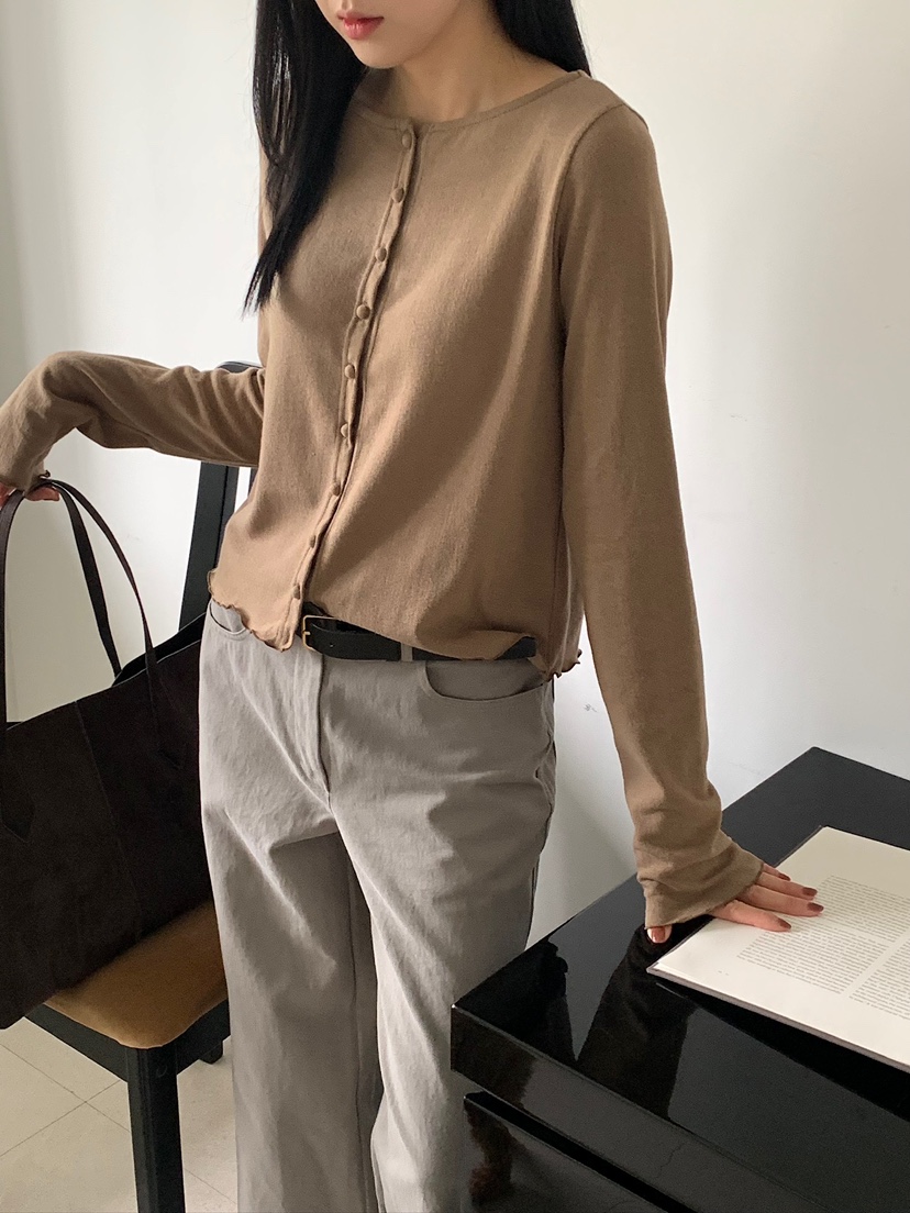 BLEECKER韓國直郵女士新品真品時尚推薦休閑熱賣長袖T恤紐扣BLEECKER長袖T恤