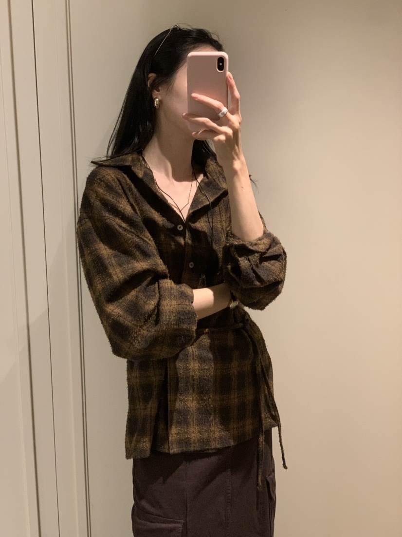 LOFN韓國直郵女裝新品推薦時尚休閑真品人氣熱賣襯衫蕾絲衫LOFN襯衫/蕾絲衫