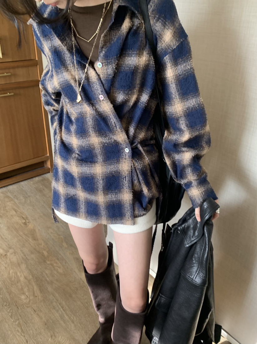 LOFN韓國直郵女裝新品推薦時尚休閑真品人氣熱賣襯衫蕾絲衫LOFN襯衫/蕾絲衫