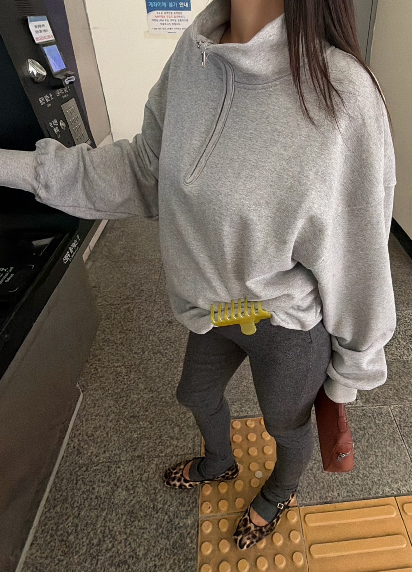 BYRING韓國代購女士新款時尚休閑人氣真品熱賣衛衣半拉鏈BYRING衛衣