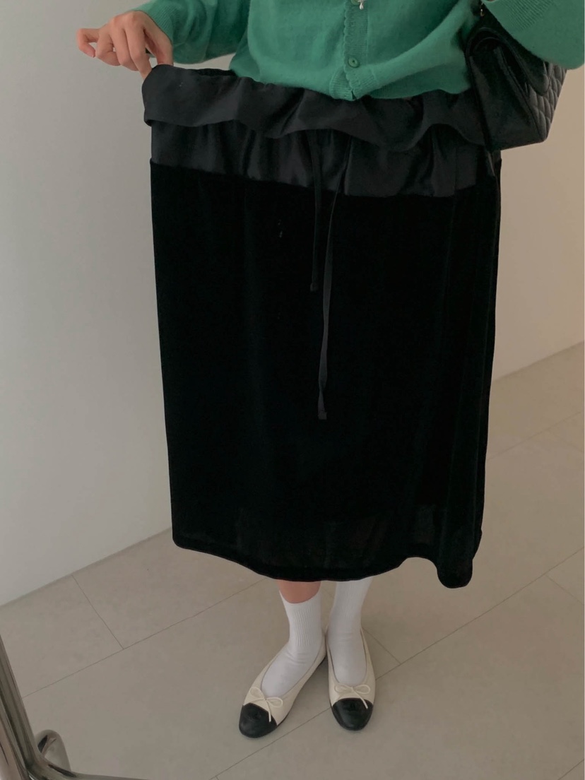 LETAILOR韓國直郵女士新品休閑真品時尚半身裙中短裙天鵝絨LETAILOR半身裙/中短裙