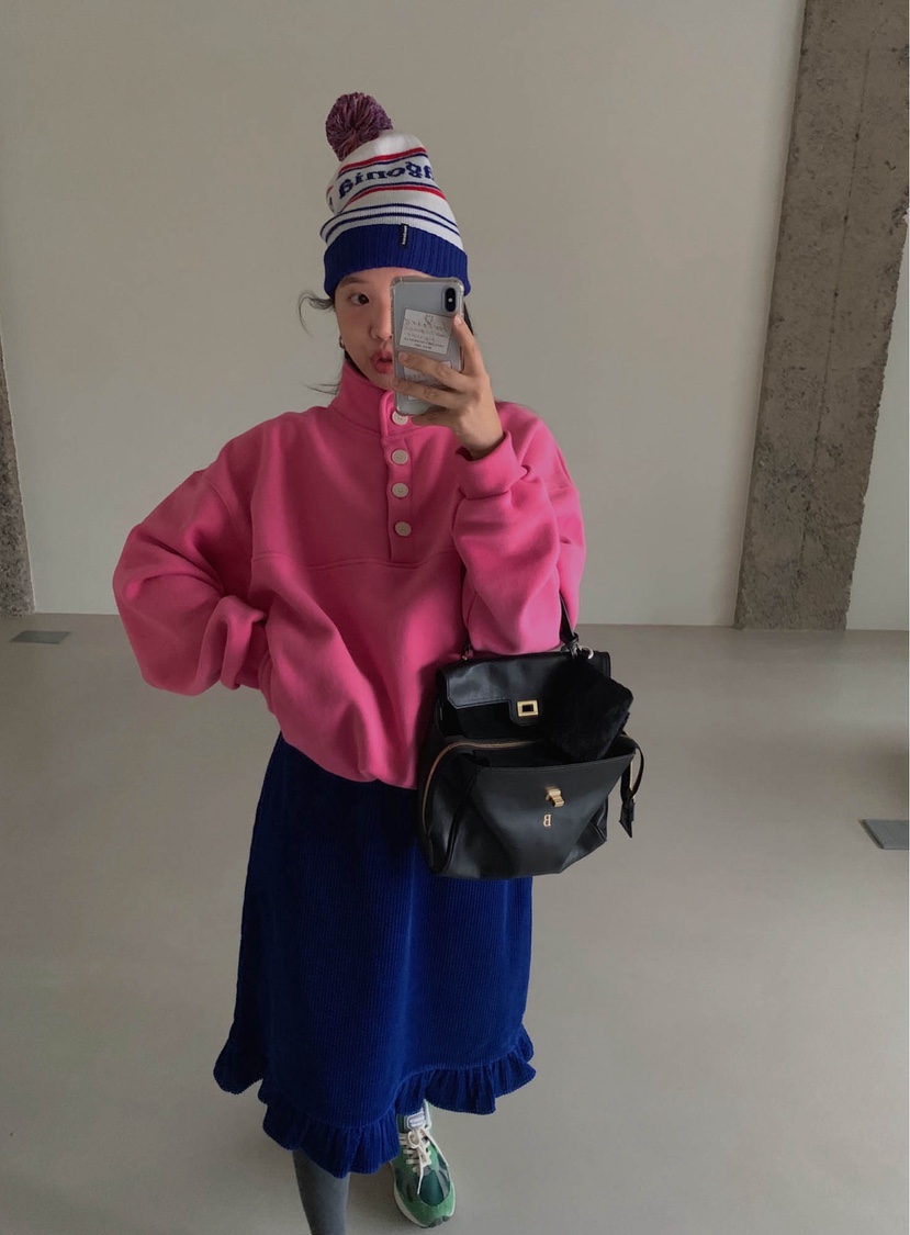 LETAILOR韓國代購女裝新品時尚真品推薦半身裙中短裙褶邊LETAILOR半身裙/中短裙