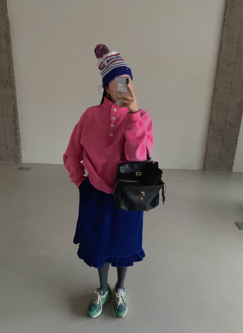 LETAILOR韓國代購女裝新品時尚真品推薦半身裙中短裙褶邊LETAILOR半身裙/中短裙