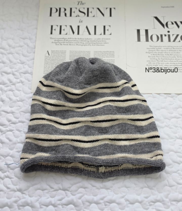 N3東大門直郵女士新品休閑推薦人氣熱賣真品帽子褶皺條紋N3帽子圖色8