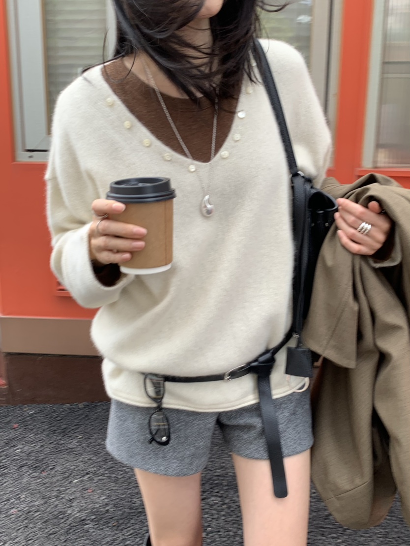 LOFN東大門實拍女裝新品時尚真品人氣熱賣推薦針織衫浣熊LOFN針織衫