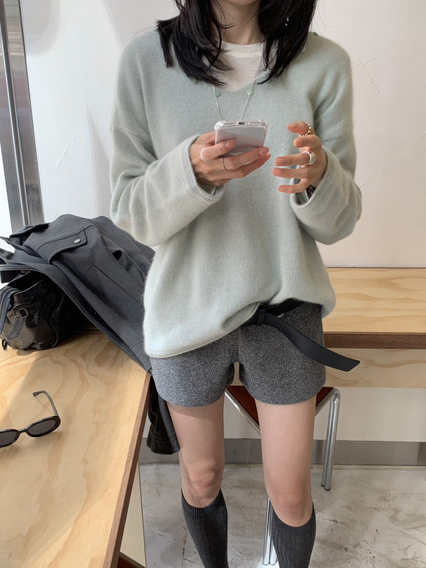 LOFN東大門實拍女裝新品時尚真品人氣熱賣推薦針織衫浣熊LOFN針織衫