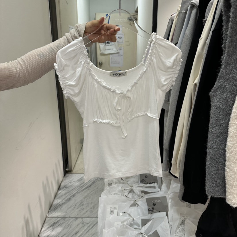 VIRKIN東大門實拍女士新品休閑真品推薦熱賣時尚人氣T恤無袖VIRKINT恤圖色1
