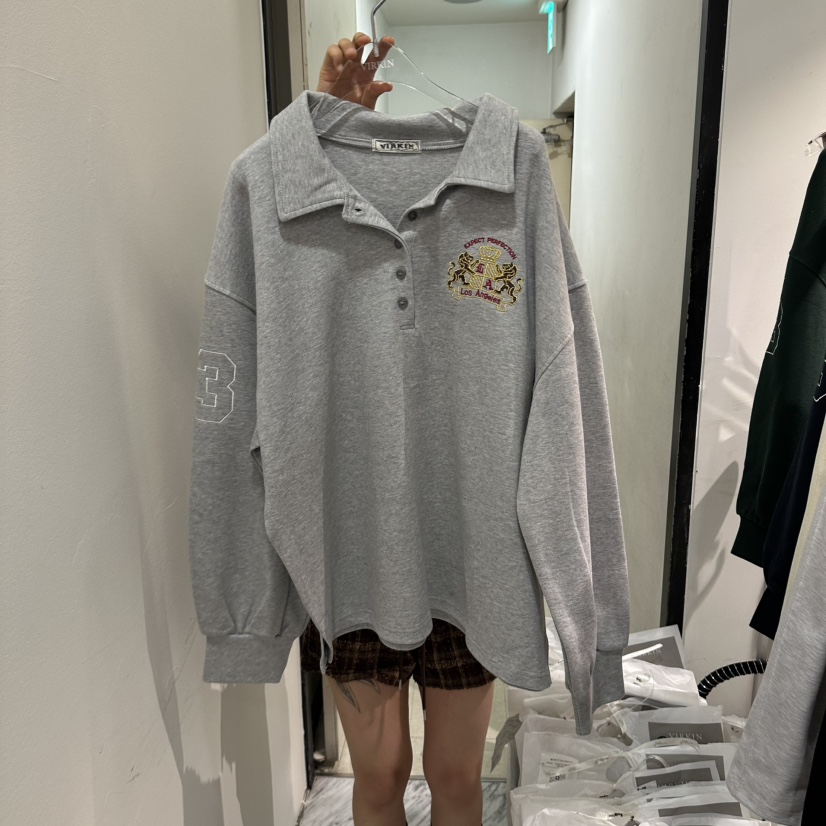VIRKIN韓國直郵女士新品人氣推薦真品時尚休閑熱賣衛衣VIRKIN衛衣圖色1