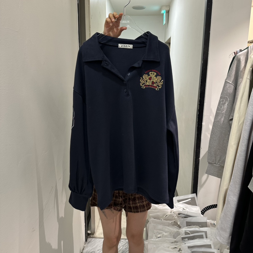 VIRKIN韓國直郵女士新品人氣推薦真品時尚休閑熱賣衛衣VIRKIN衛衣圖色2