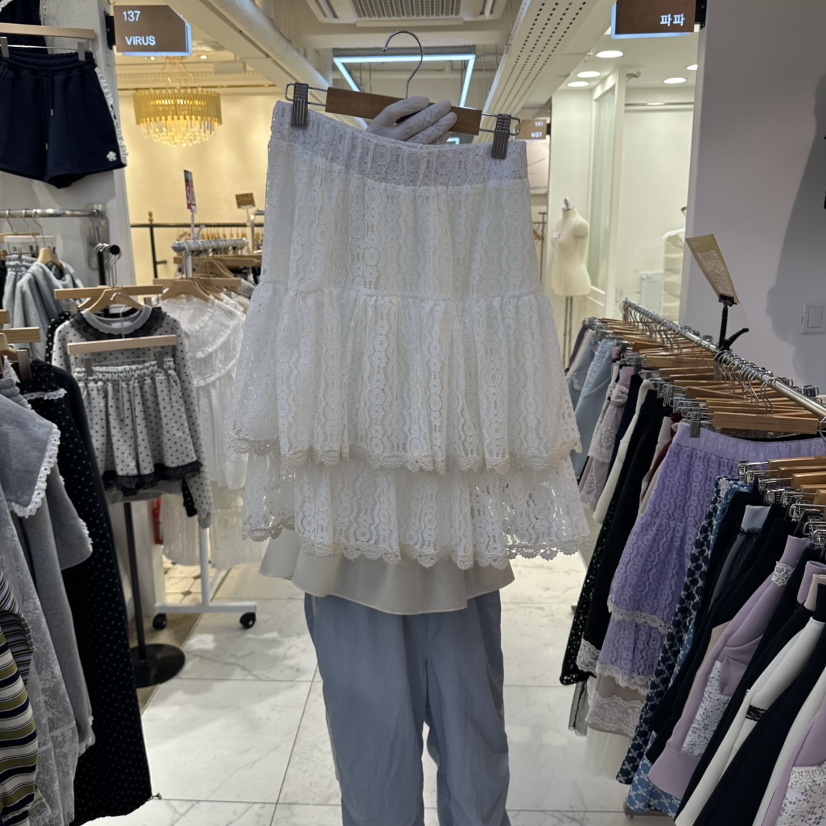 PAPA韓國直郵女裝新品人氣時尚熱賣真品休閑半身裙中短裙Papaine/HALMADE半身裙/中短裙