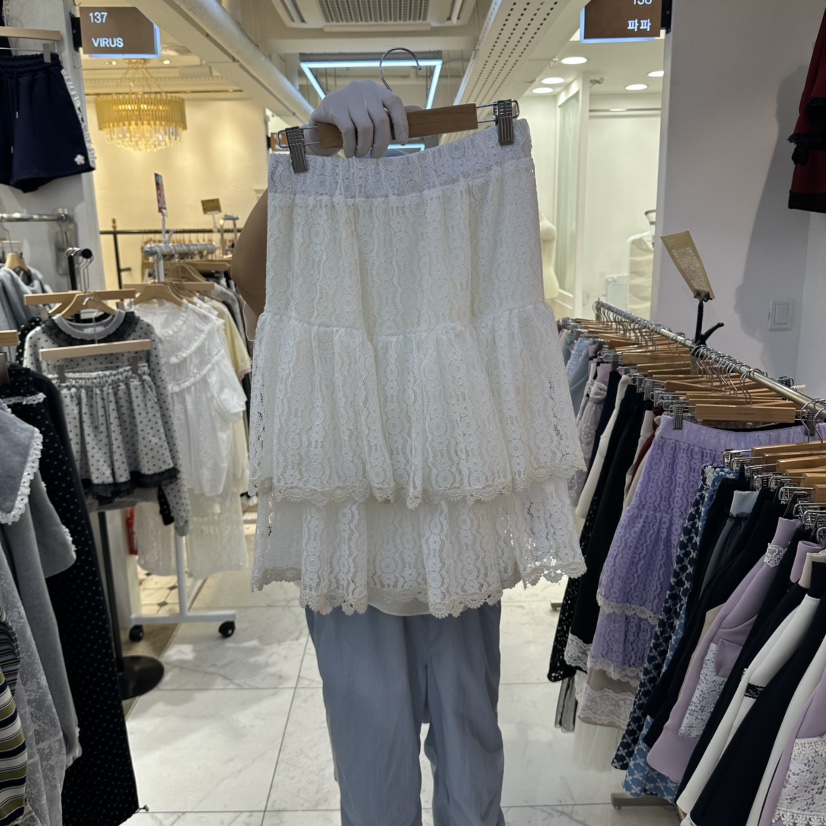 PAPA韓國直郵女裝新品人氣時尚熱賣真品休閑半身裙中短裙Papaine/HALMADE半身裙/中短裙圖色1