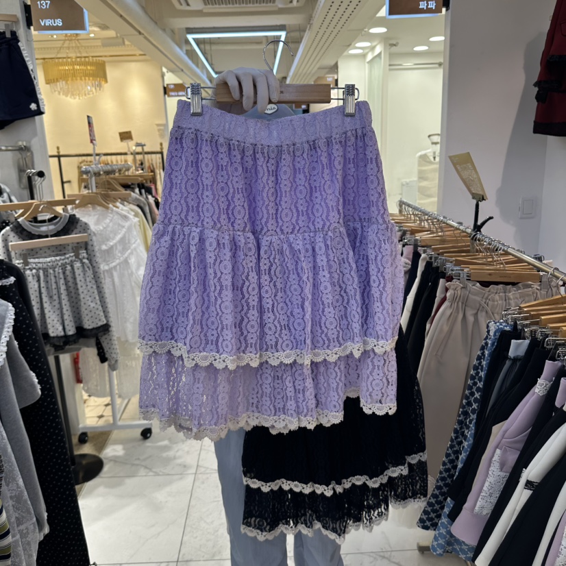 PAPA韓國直郵女裝新品人氣時尚熱賣真品休閑半身裙中短裙Papaine/HALMADE半身裙/中短裙圖色2