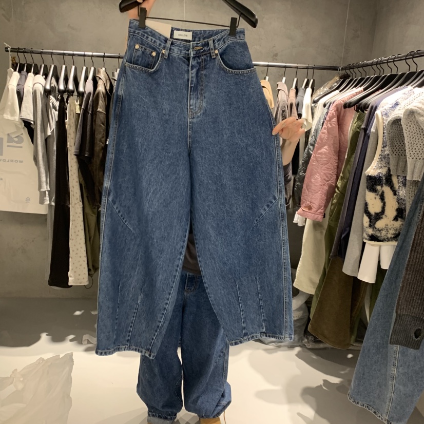 BALLOW STUDIO東大門直郵女裝新品熱賣真品休閑人氣牛仔褲BALLOW STUDIO牛仔褲圖色1