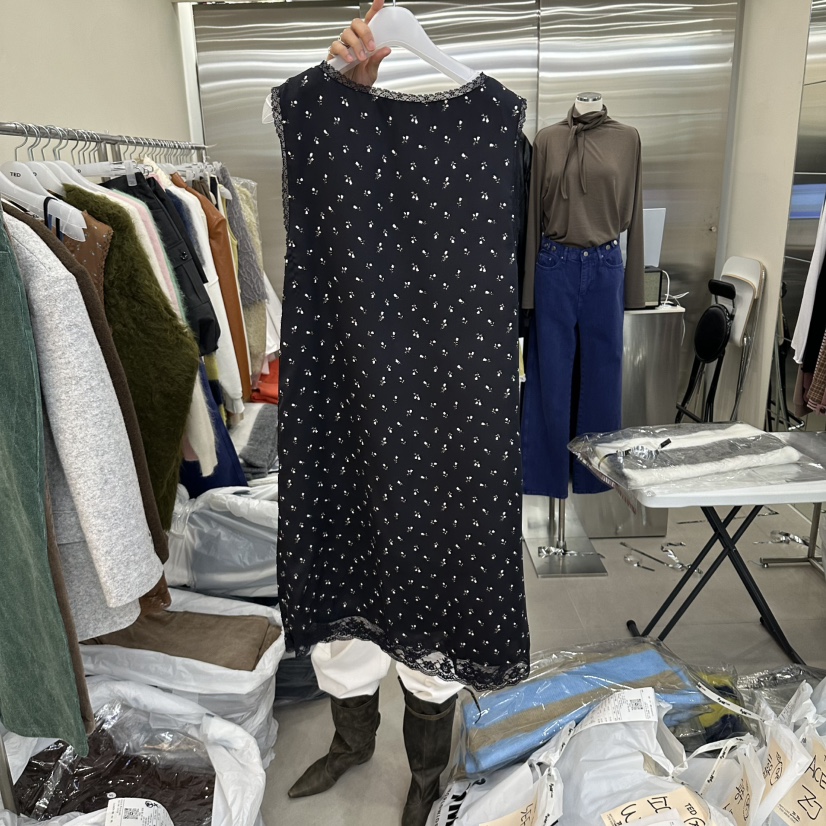 TED韓國代購女士新品休閑推薦真品熱賣人氣時尚連衣裙V領TED連衣裙