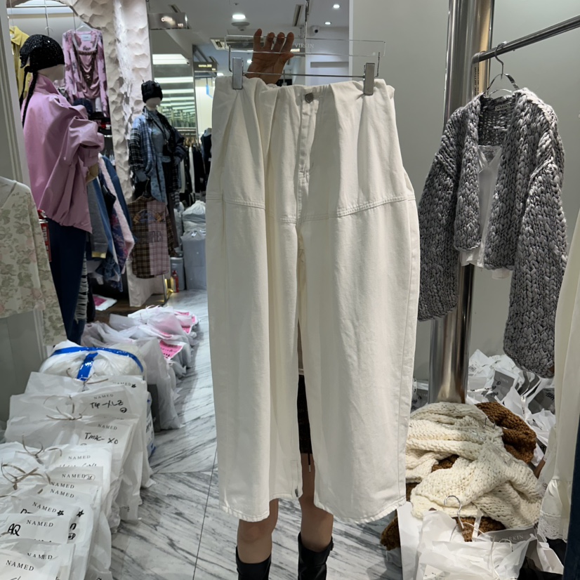 VIRKIN東大門實拍女裝新品熱賣人氣休閑時尚推薦牛仔褲束帶VIRKIN牛仔褲圖色2